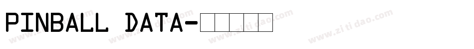 Pinball Data字体转换